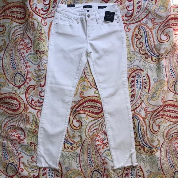 NWT KAARI BLUE White Skinny Ankle Jeans 0P, 2P - Picture 2 of 7